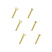 CZ Stud Nose Rings - 6 Pack