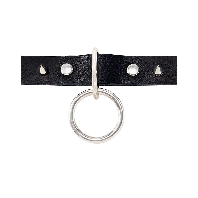 Ring Spiked Choker Necklace