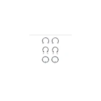 Silvertone Horseshoe - 3 Pair