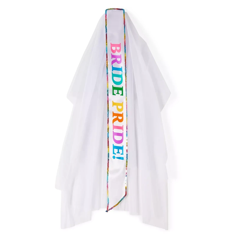 Bride Pride Sash and Veil
