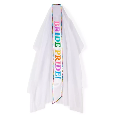 Bride Pride Sash and Veil