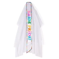Bride Pride Sash and Veil