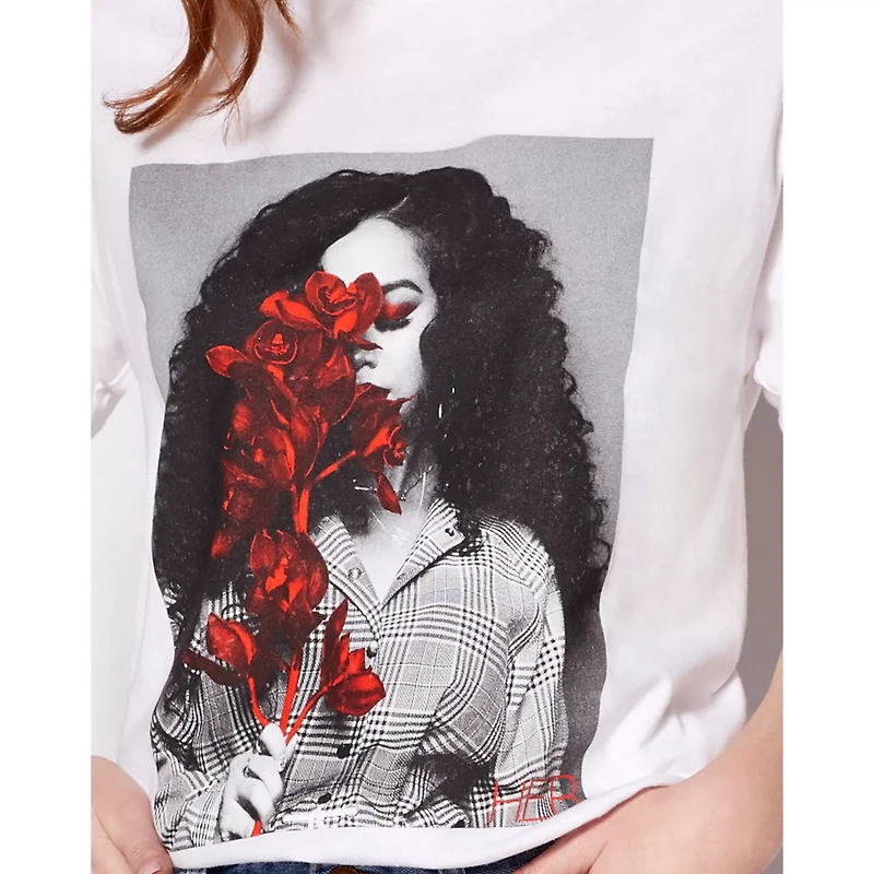White H.E.R. T Shirt