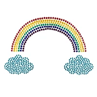 Rainbow Cloud Jewel Nipple Pasties