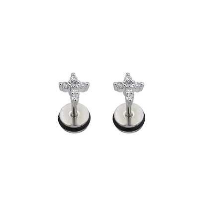 CZ Cross Fake Plugs - 18 Gauge