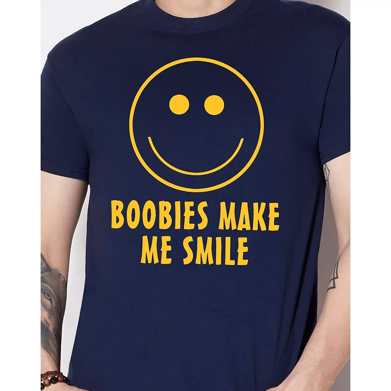 Boobies Make Me Smile T Shirt