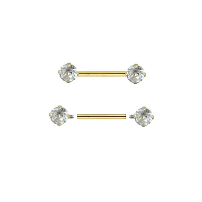 CZ Nipple Barbells