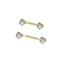 CZ Nipple Barbells