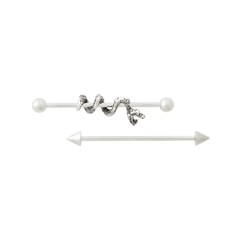 Snake Twist Barbells - 14 Gauge