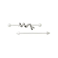 Snake Twist Barbells - 14 Gauge