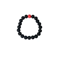 Black and Marbled Long Distance Beaded Bracelets