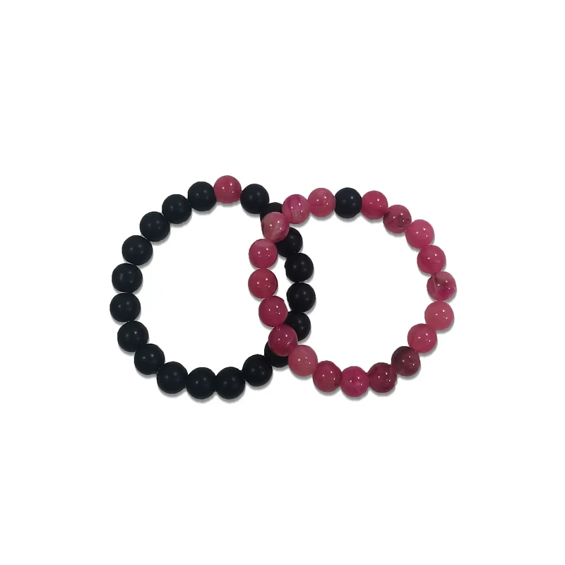 and Long Distance Beaded Bracelets – 2 Pack