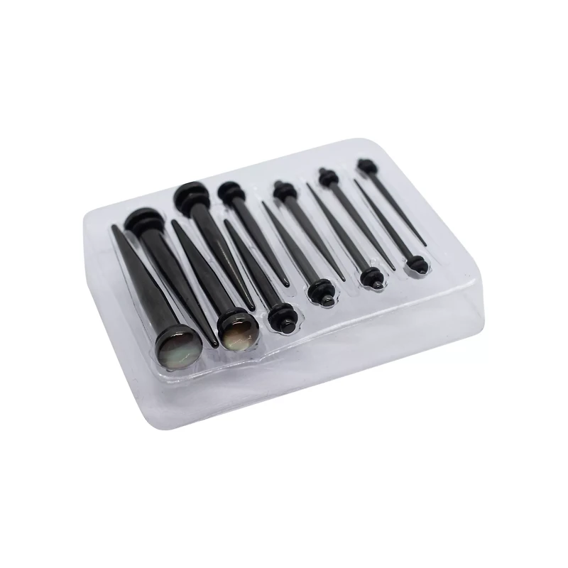 Multi-Pack Black Tapers - 6 Pairs