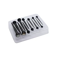 Multi-Pack Black Tapers - 6 Pairs