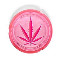 Pink Weed Leaf Ashtray