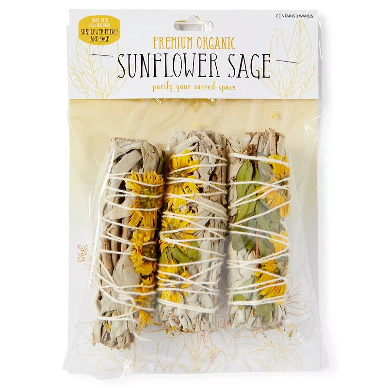 Sunflower Sage Sticks - 3 Pack