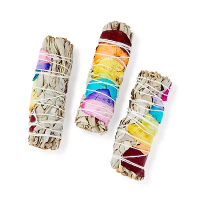 Rose Petal Sage Sticks - 3 Pack