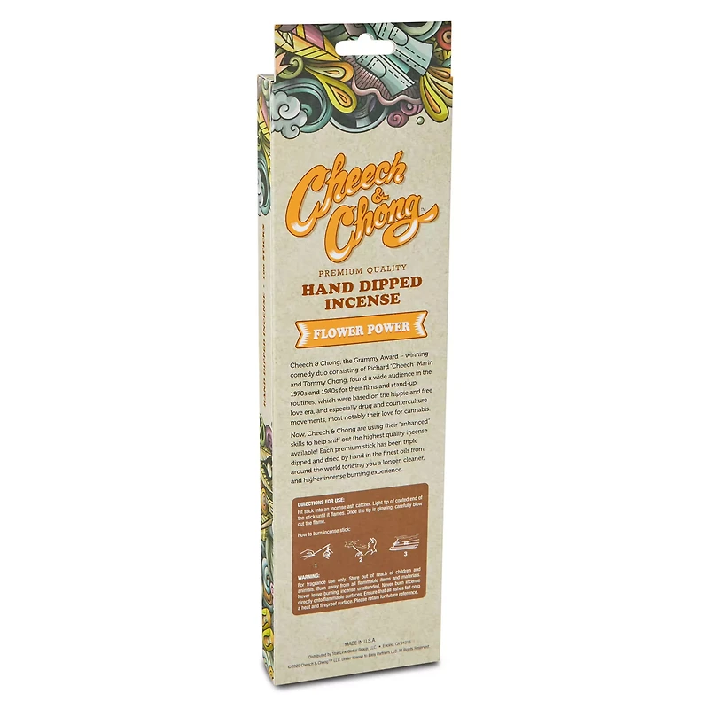 Trippy Hippie Incense Sticks 100 Pack - Cheech and Chong