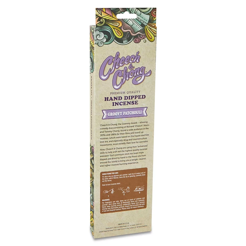 Groovy Patchouli Incense Sticks 100 Pack - Cheech and Chong