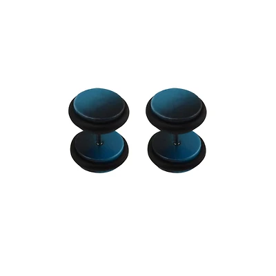 Black Ombre Fake Plugs – 18 Gauge