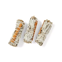 White Sage and Cinnamon Smudge Sticks - 3 Pack