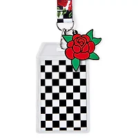 Checkered Rose Lanyard