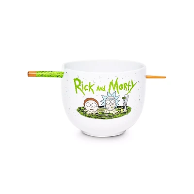 Rick and Morty Bowl with Chopsticks - 20 oz.