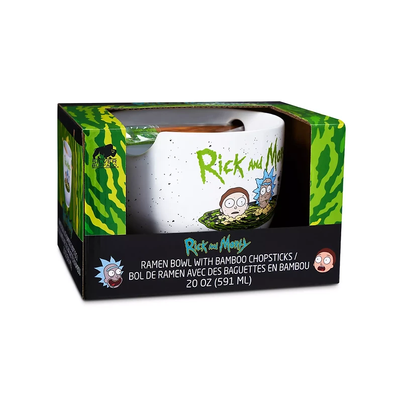 Rick and Morty Bowl with Chopsticks - 20 oz.