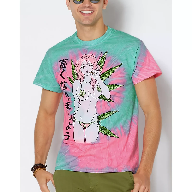 Tie Dye Mary Smokes T Shirt