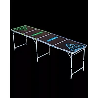 Glowing Green vs Blue Beer Pong Table - 8 ft.