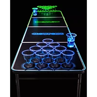 Glowing Green vs Blue Beer Pong Table - 8 ft.