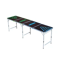 Glowing Green vs Blue Beer Pong Table - 8 ft.