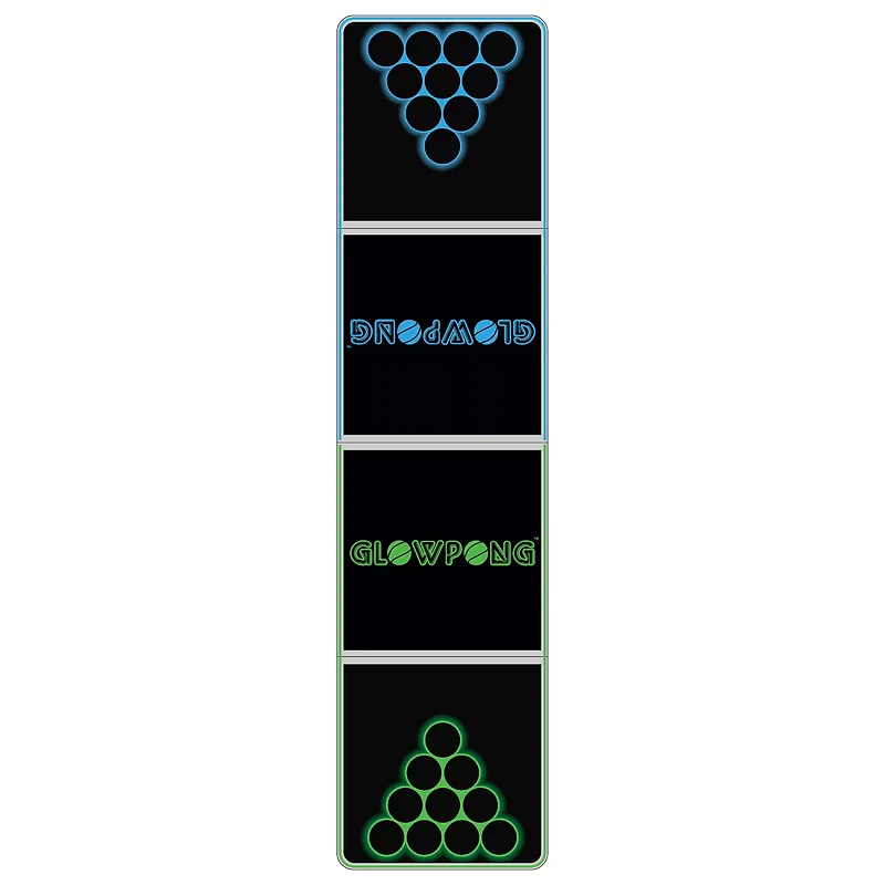 Glowing Green vs Blue Beer Pong Table - 8 ft.