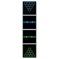 Glowing Green vs Blue Beer Pong Table - 8 ft.