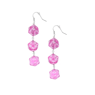 20 Side Dice Dangle Earrings
