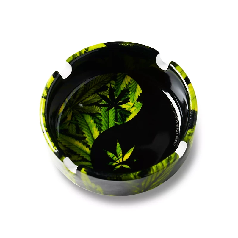 Yin Yang Weed Leaf Ashtray