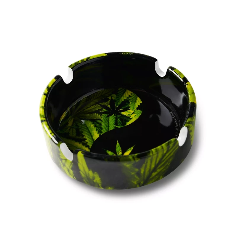 Yin Yang Weed Leaf Ashtray