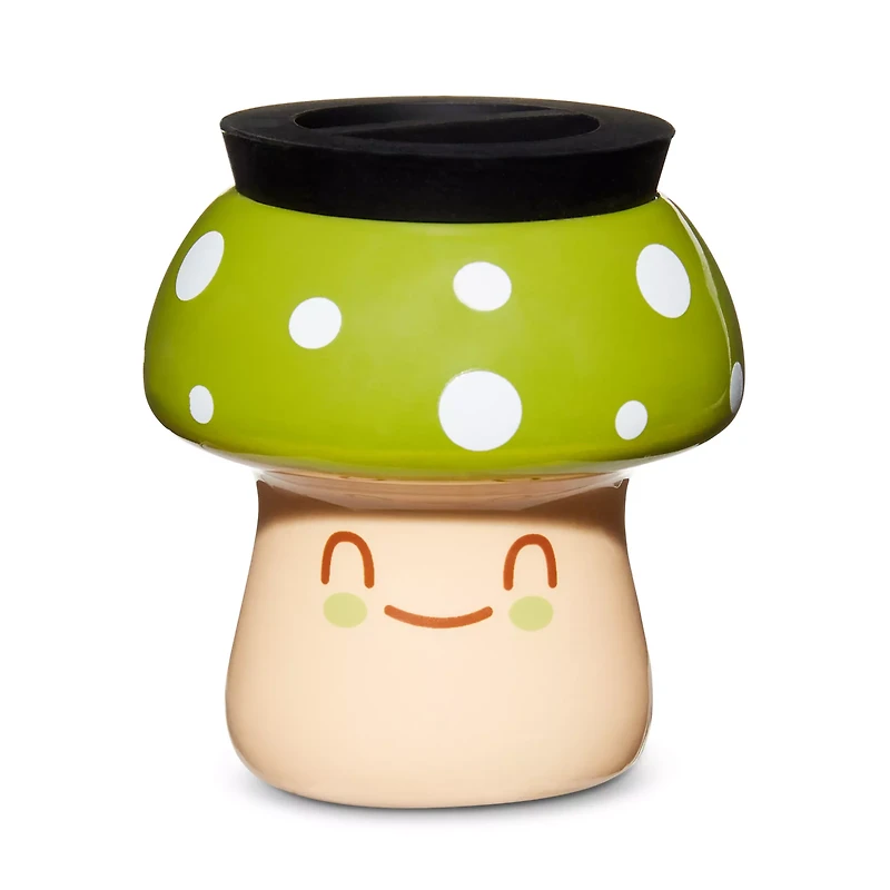 Green Smiling Mushroom Stash Jar - 3 oz.