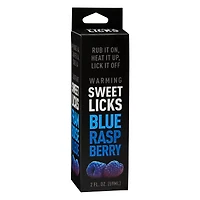 Warming Blue Raspberry Flavored Glide 2 oz. - Sweet Licks