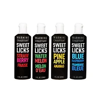 Warming Fruit Flavored Glide Sweet Licks 4 Pack - 1 oz.