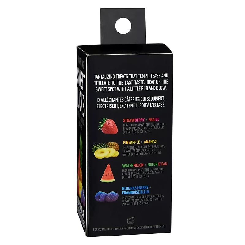 Warming Fruit Flavored Glide Sweet Licks 4 Pack - 1 oz.