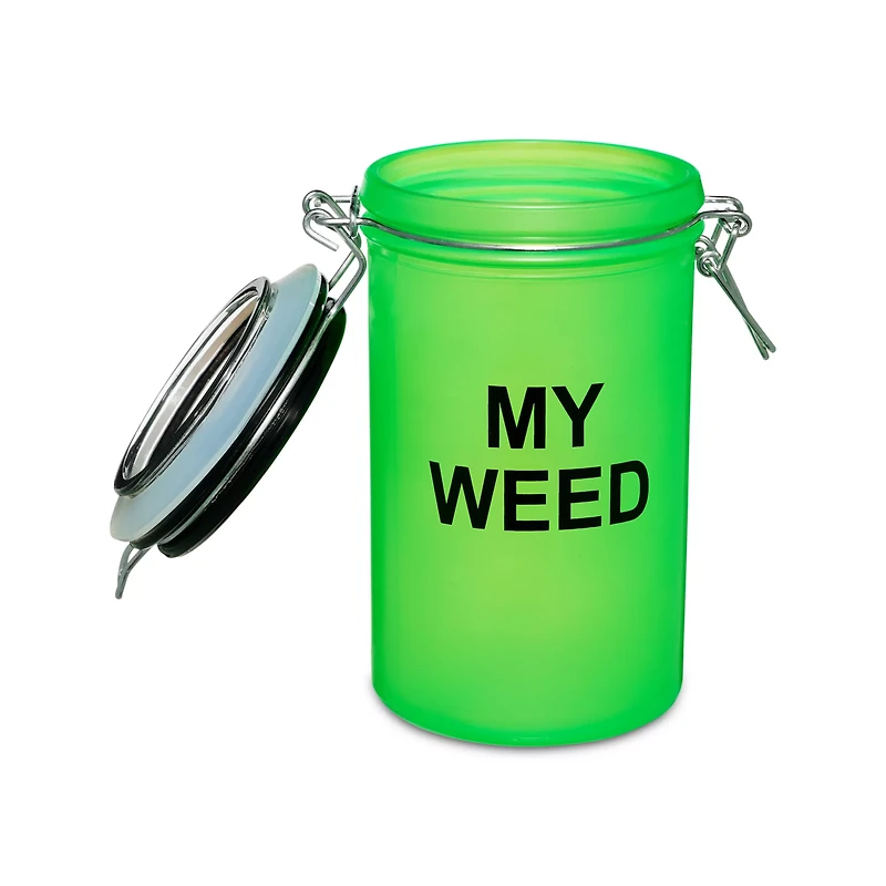 Neon Green My Weed Stash Jar - 16 oz.