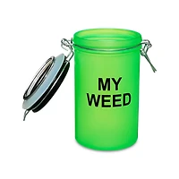 Neon Green My Weed Stash Jar - 16 oz.
