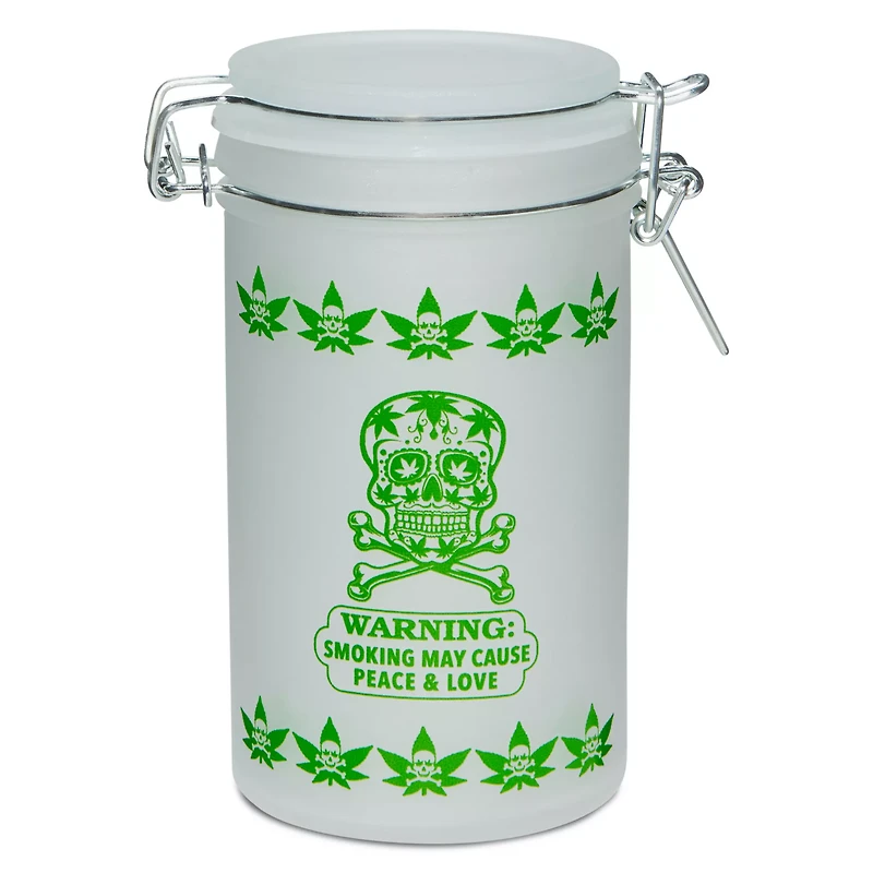 Sugar Skull Stash Jar - 16 oz.