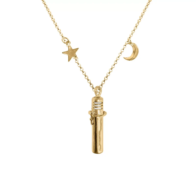 Sun and Moon Rose Oil Diffuser Chain Necklace