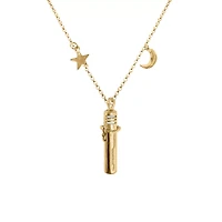 Sun and Moon Rose Oil Diffuser Chain Necklace