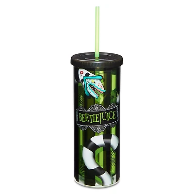 Sandworm Beetlejuice Cup with Straw - 20 oz.