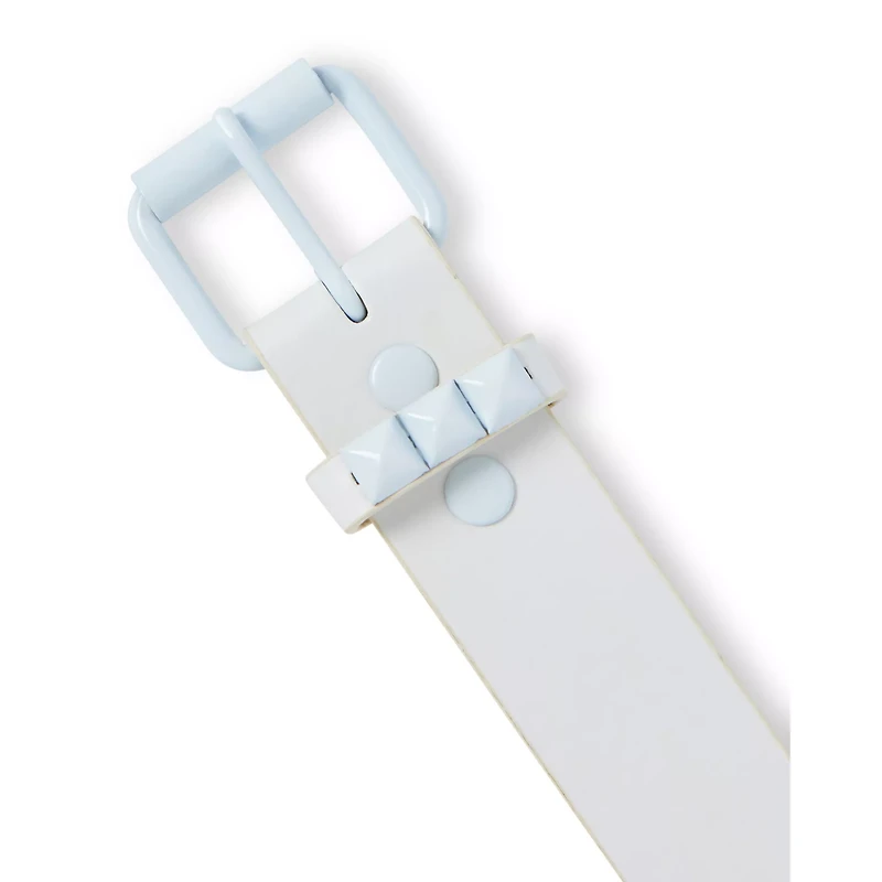 White Studded Belt