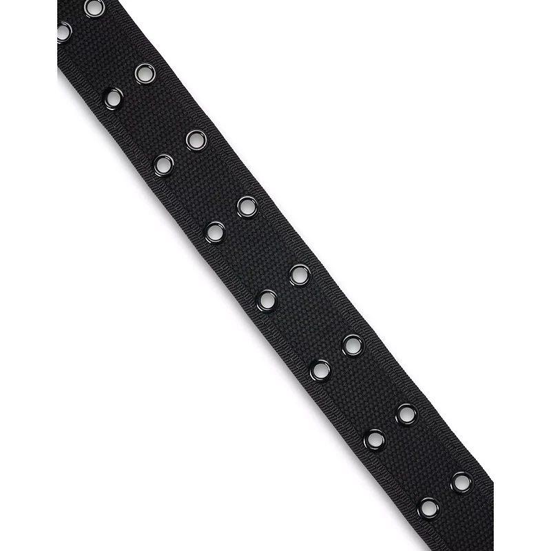 Double Eyelet Black Belt