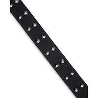 Double Eyelet Black Belt